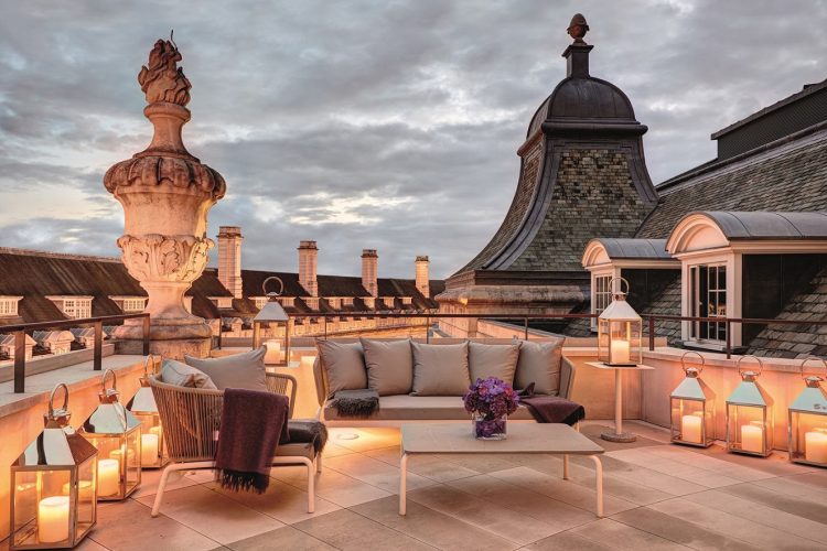 Hotel Cafe Royal - Dome Penthouse - Terrace at Dusk(1)